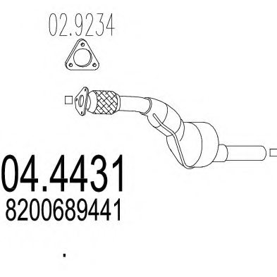 MTS 04.4431 Catalytic Converter